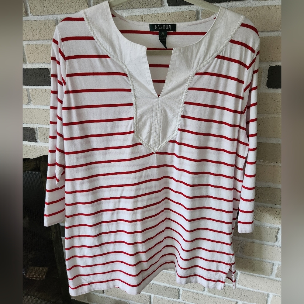 Ralph Lauren Coastal Striped Cotton Rugby Shirt